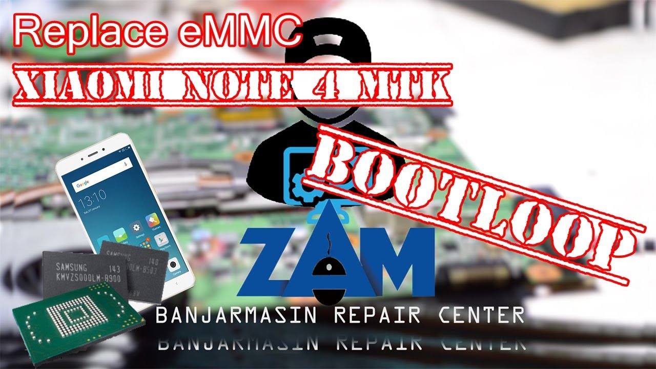 eMMC Replace xiaomi note 4 MTK #service vlog 3