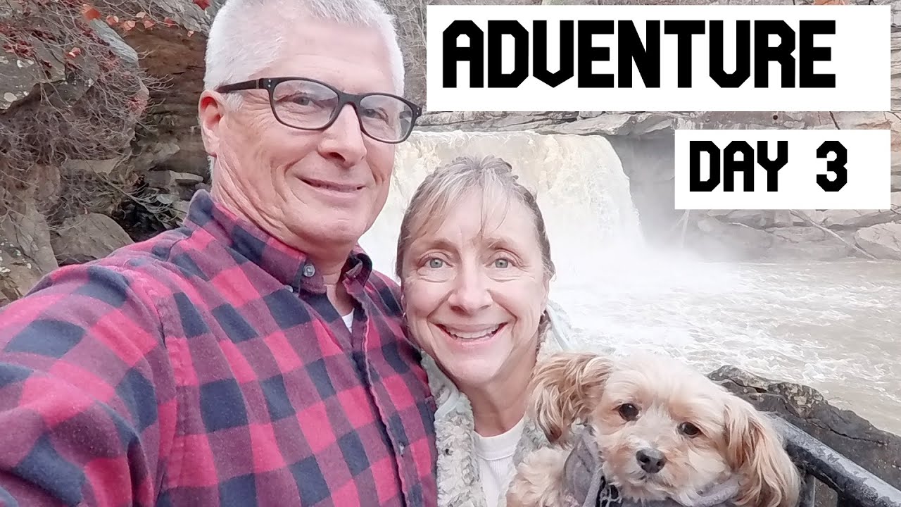 We’re finally working out the bugs. 🚐We stopped at Cumberland Falls,