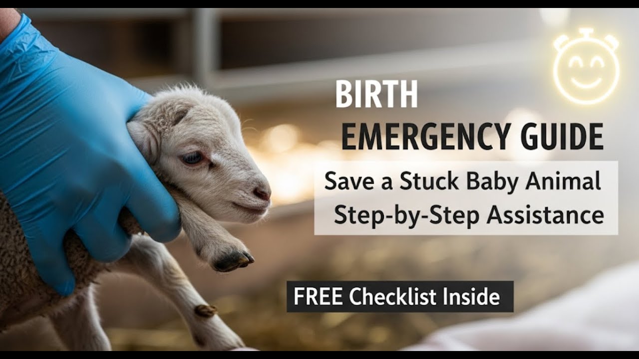 Goat Birth Emergency: How to Save a Stuck Baby Fast (Lesson 13/30 A to Z Profitable Goat Farming)