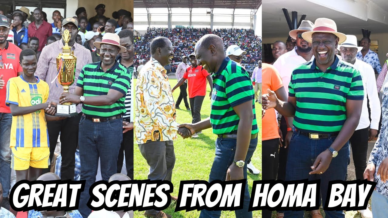 See what happened in Homa Bay as Ruto-Raila Graced the Genowa Governor's Cup by Gov.Gladys Wanga!!