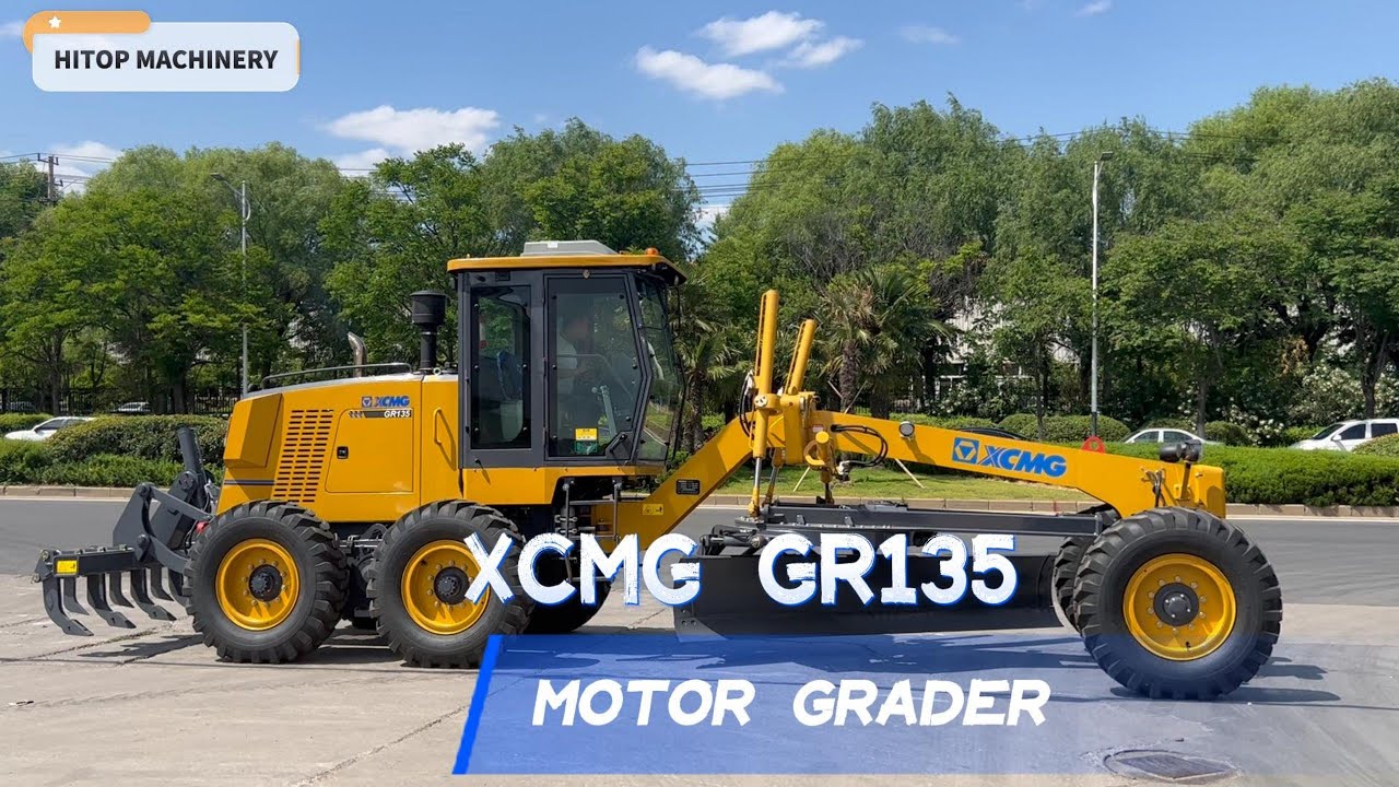 Small But Strong 135HP Motor Grader XCMG GR135 Motoniveladora Export by HITOP