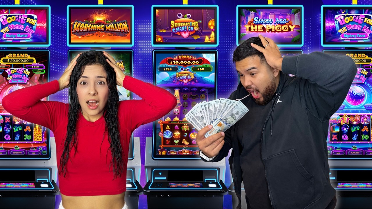 Nos Arriesgamos Jugando Maquinas Nuevas En El Casino!!