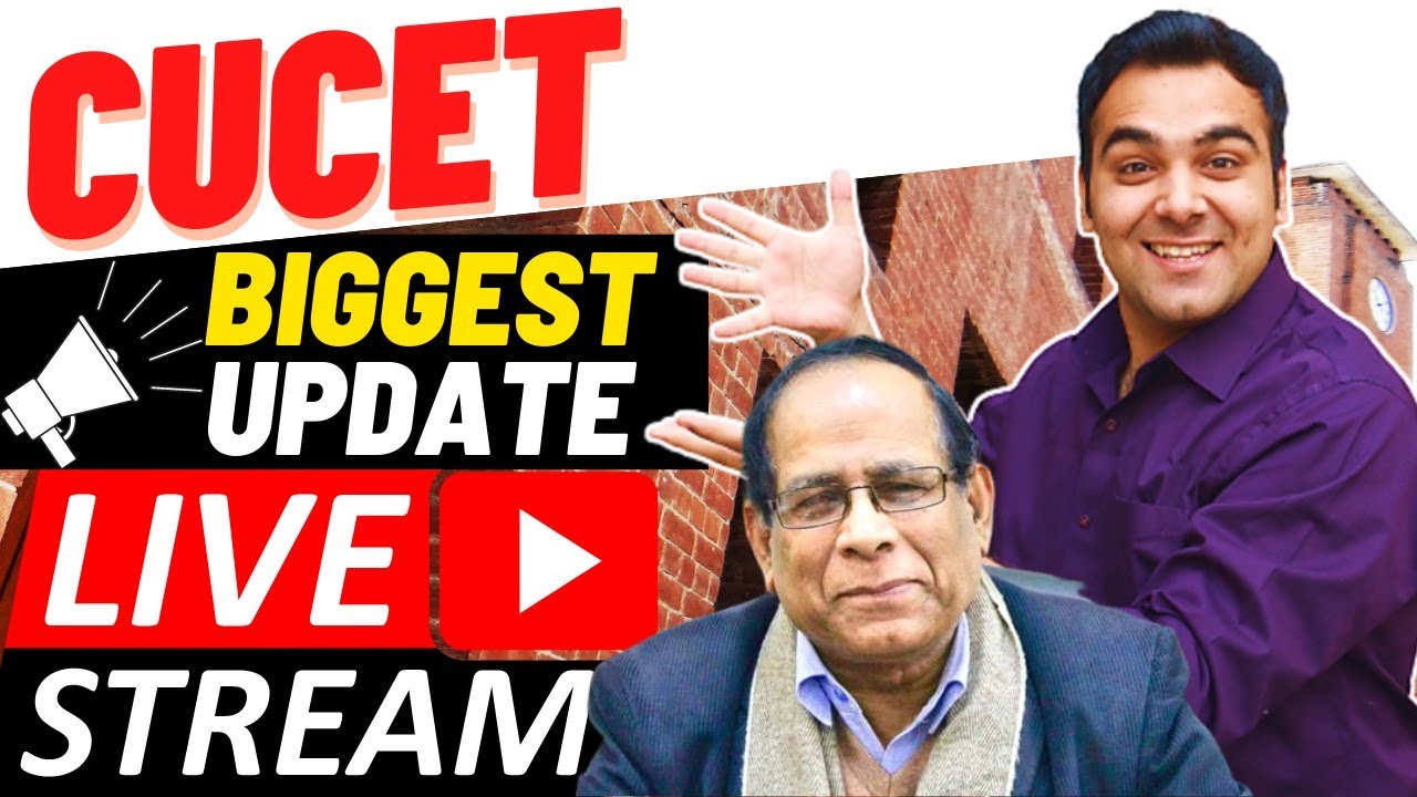 CUCET 2021 Biggest Update | Delhi University 50-50 Scheme | CUCET Syllabus + Dates | Live