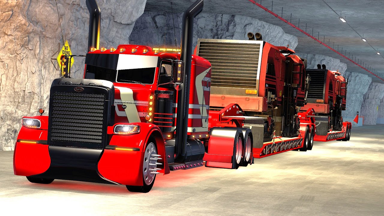 Peterbilt 379/389*Milling Machine delivery* - American Truck Simulator