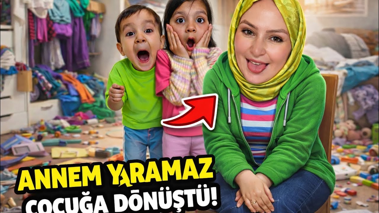 ANNEM YARAMAZ ÇOCUĞA DÖNÜŞTÜ ! EVIN ALTINI ÜSTÜNE GETIRDI 😱😳￼￼