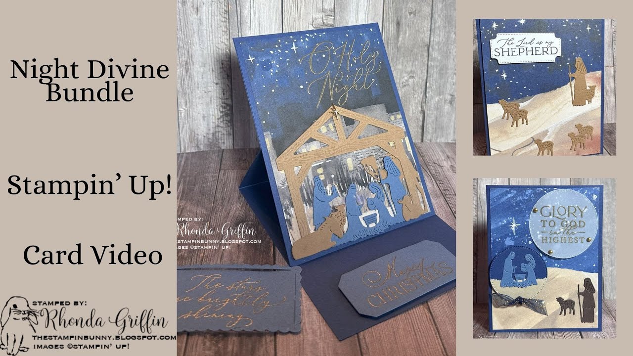 Night Divine Bundle Christmas Stampin Up! Card Video