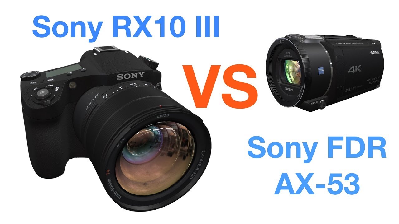 Sony RX10 III vs Sony FDR AX-53