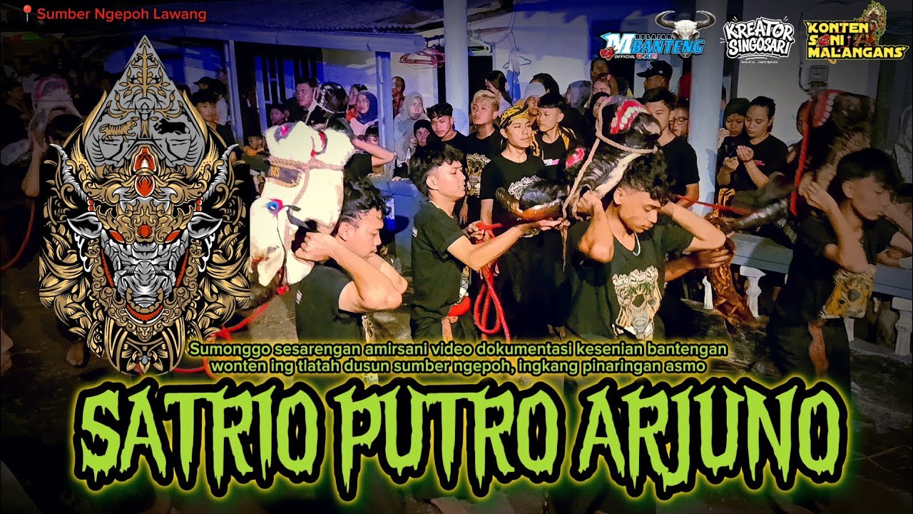 Satrio Putro Arjuno obrak-abrik penonton. Heru full amookkk !!! Live Sumber ngepoh Lawang