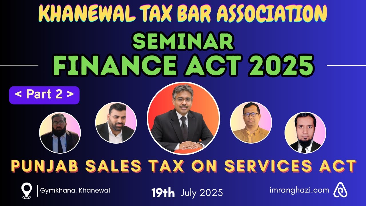 Punjab Sales Tax Revamp 2025 | Tax-Free Services & Withholding Explained &ndash; Imran Ghazi (Part 2)