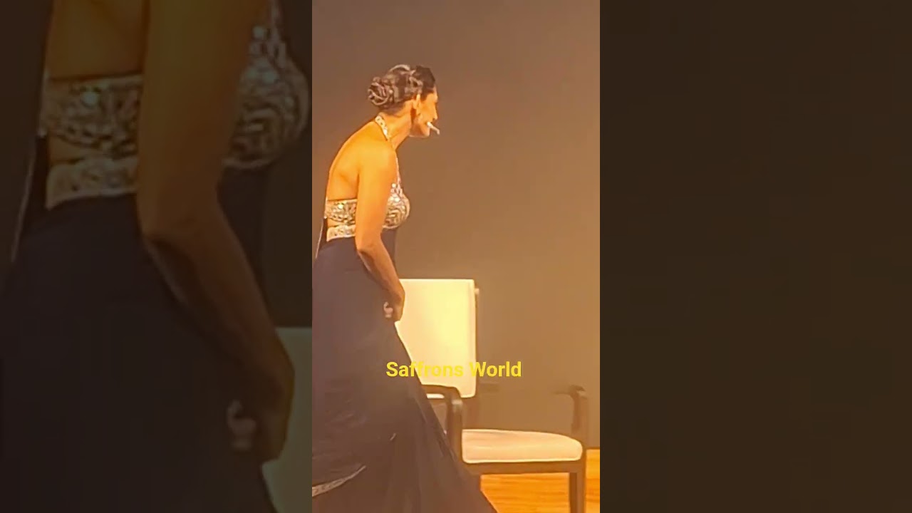 Kubra Sait was called upon the stage at J W Marriott for the trailer launch of The Trail Season 2