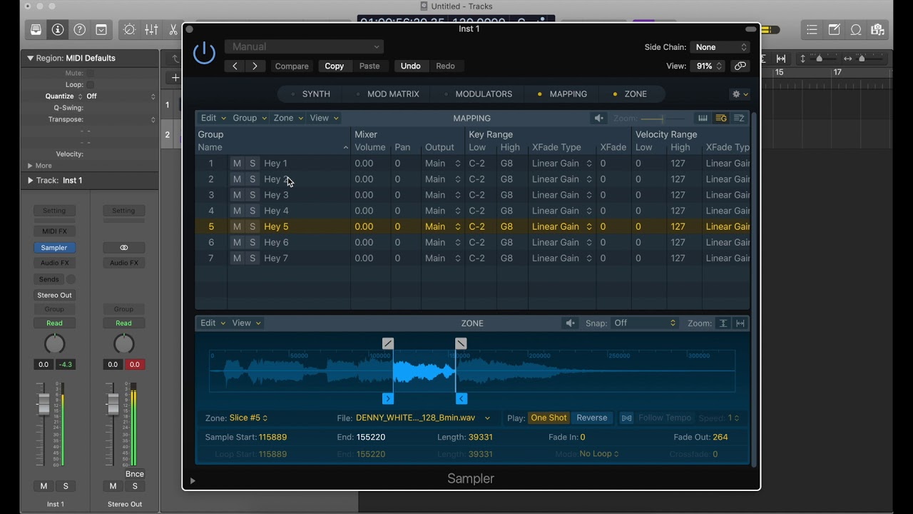 Logic Pro X 10.5 Sampler and Quick Sampler Tutorial | Using Round Robin in Multi-Sampler