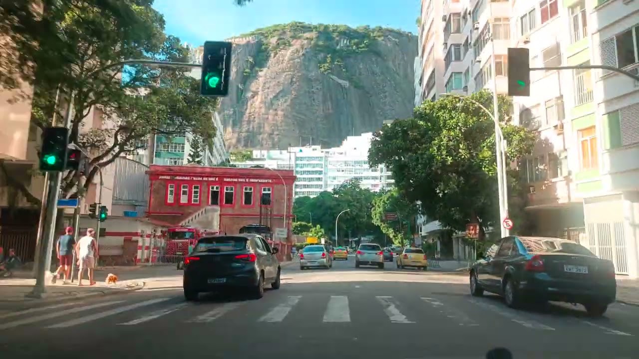 Driving Zona Sul ate Barra da Tijuca Rio de Janeiro Brazil