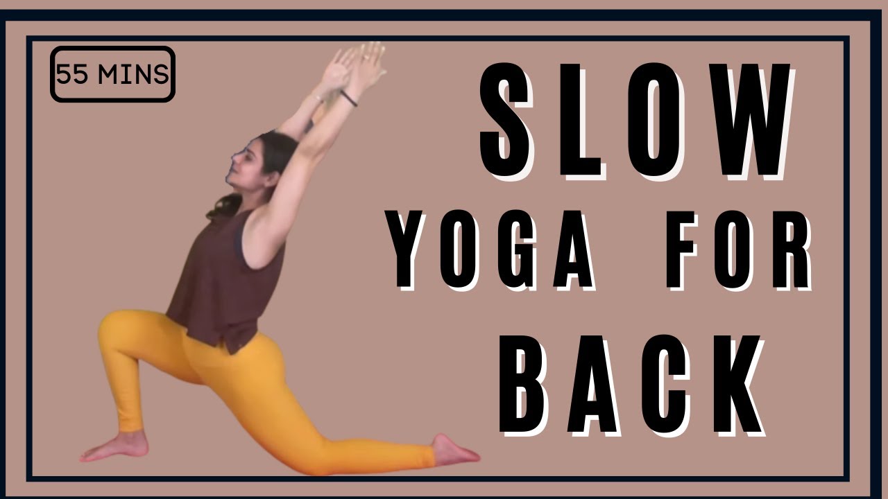 55 Min Gentle Yoga For Back  Slow Flow Stretch | Indian yoga girl