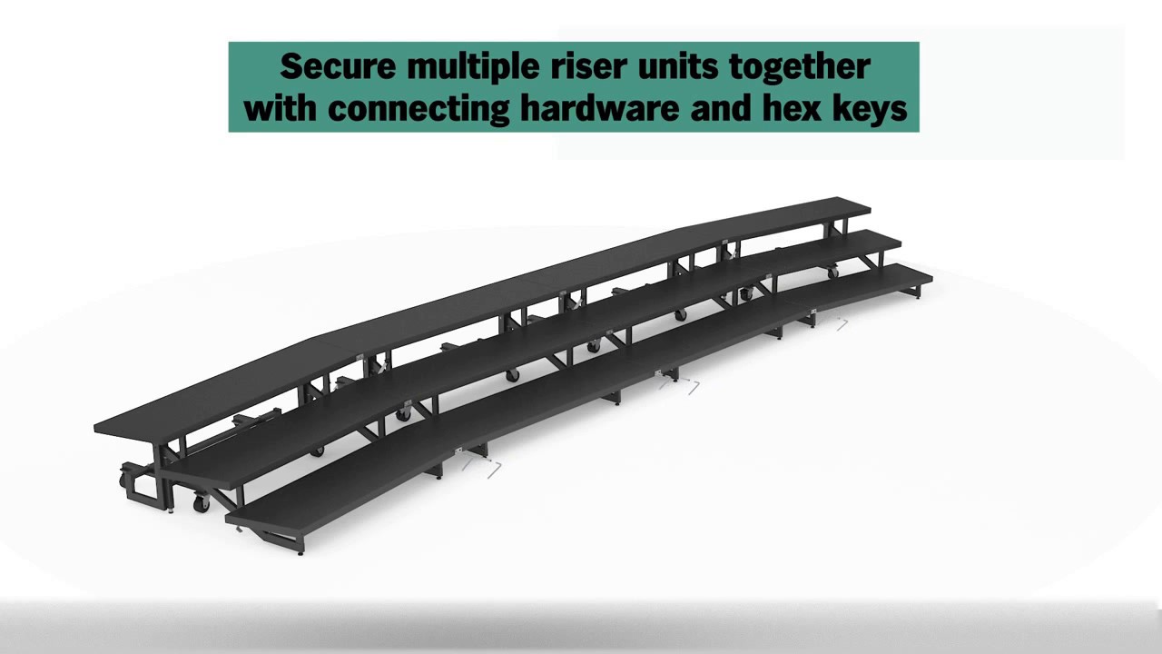 Staging 101 Mobile, Folding Choral Risers at StageDrop.com