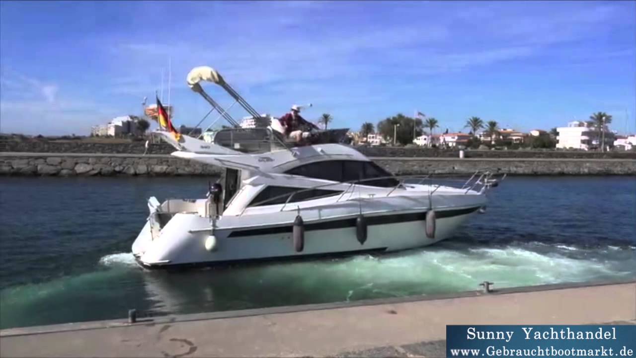 Galeon 340 Fly Test & Preview Sunny Yachthandel www.Gebrauchtbootmarkt.de