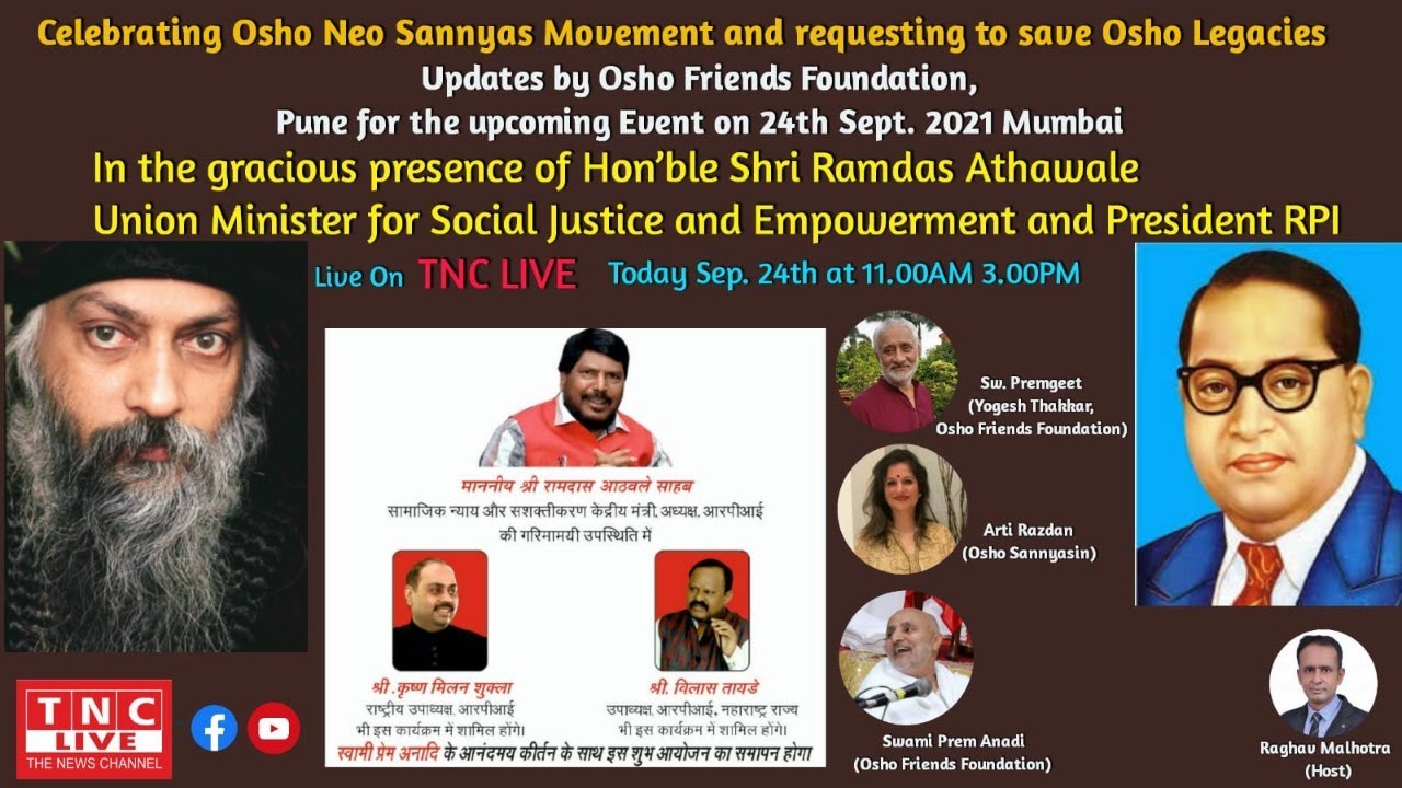 Live Telecast Celebration Osho Neo Sannyas Movement and Save Osho Legacy | TNC LIVE
