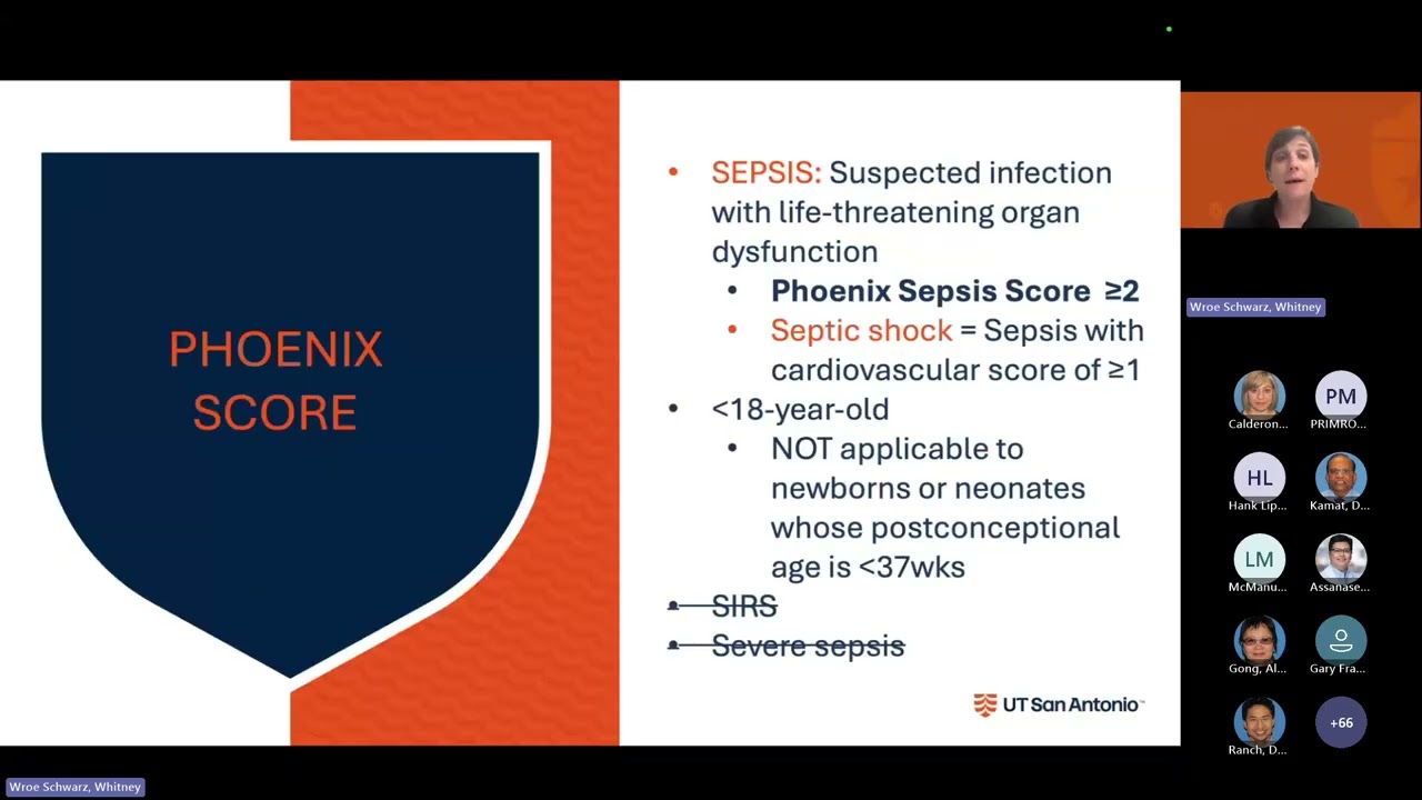 Pediatric Sepsis Updates and Changes at UHS   Pediatric Grand Rounds 2 27 2026 Meeting Recording