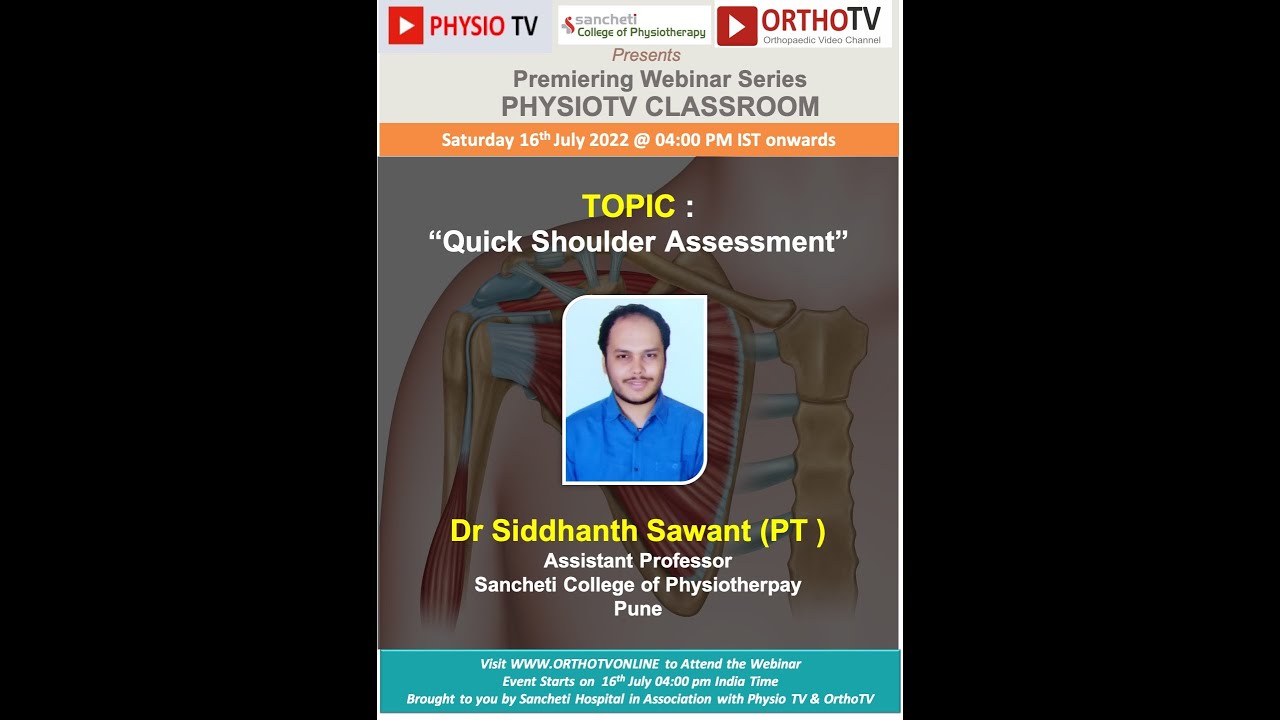 Physio TV Classroom: Quick Shoulder Assessment by Dr Siddhanth Sawant