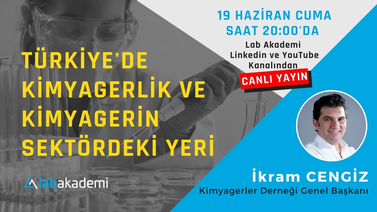 TÜRKİYE'DE KİMYAGERLİK VE KİMYAGER'İN SEKTÖRDEKİ YERİ ÜZERİNE İKRAM CENGİZ İLE SÖYLEŞİ
