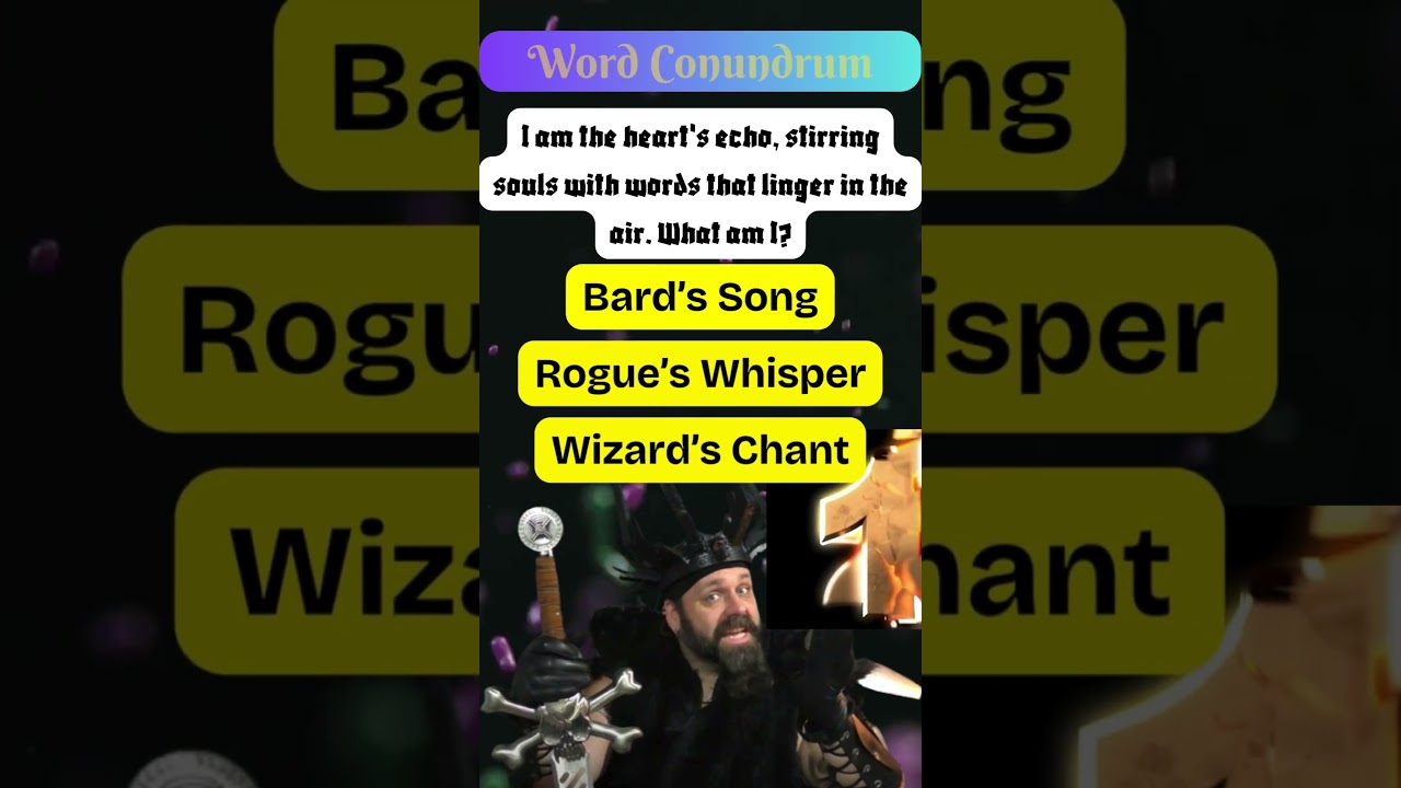 Listen and Decipher: Solve the Captivating Wordsmith's Riddle! 🎙️🔍