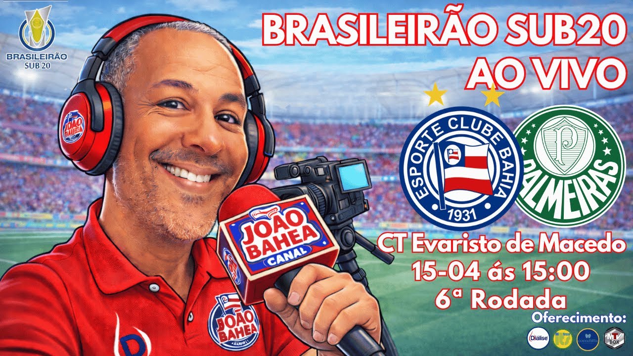 🚨#BRASILEIR&Atilde;OSUB20 - 🇫🇷#BAHIA X 🇳🇫#PALMEIRAS - #6&ordf;RODADA 📱