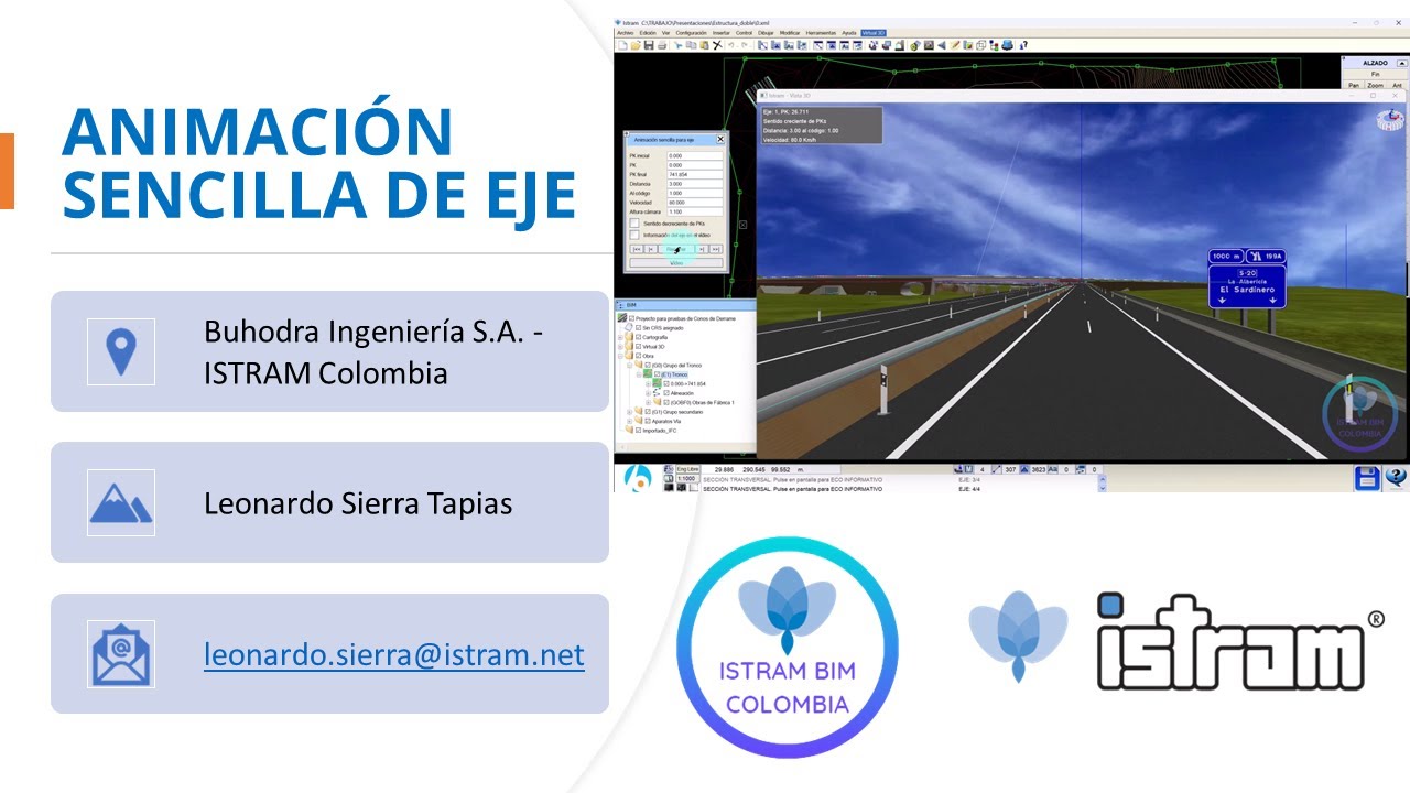 Animación sencilla de eje en ISTRAM