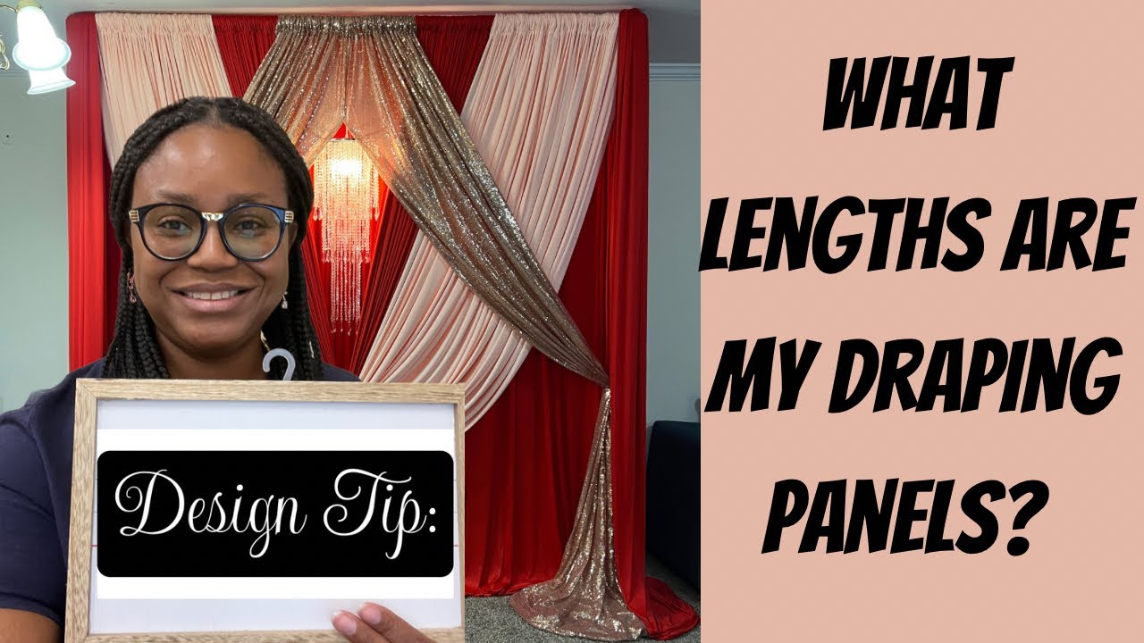 What lengths to use for event draping