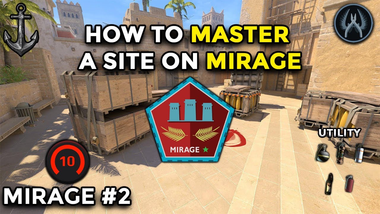 HOW TO PLAY A SITE ON MIRAGE (CT) - CS2 TIPS AND TRICKS MIRAGE #2