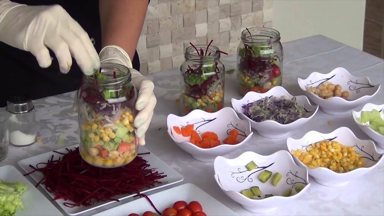 Como preparar Salada de pote