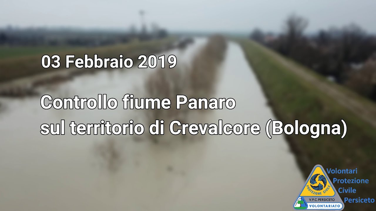 Controllo Fiume Panaro a Crevalcore (Bologna) | Volontari Protezione Civile Persiceto