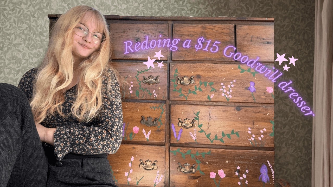 Turning a $15 Dresser into something ✨Whimsical✨