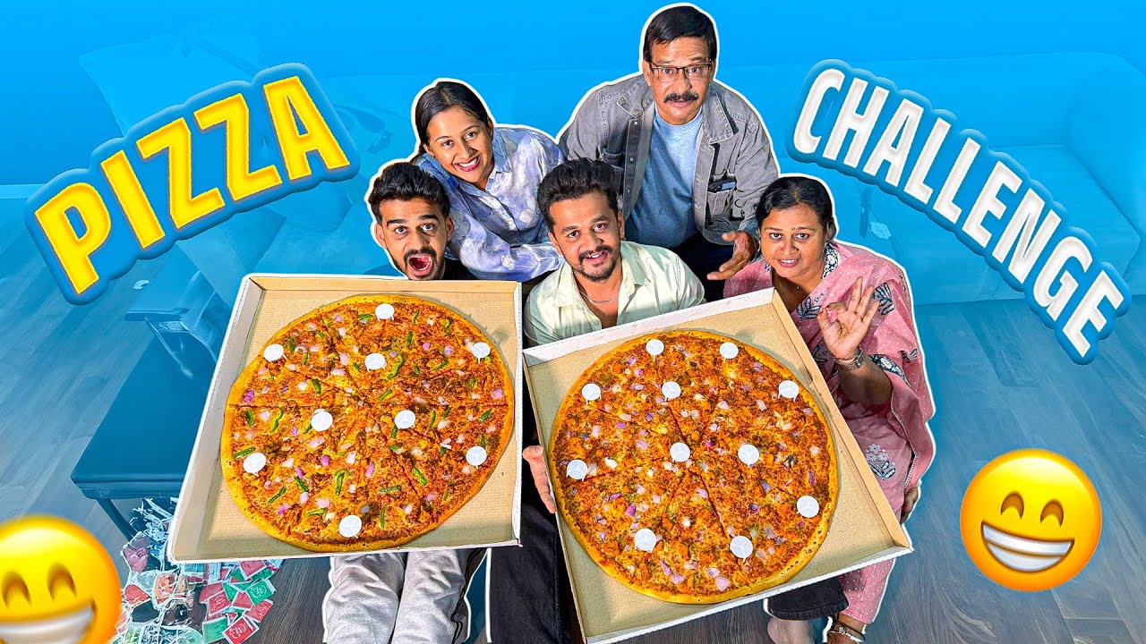Biggest pizza Challenge 😳| Samsameer_insta