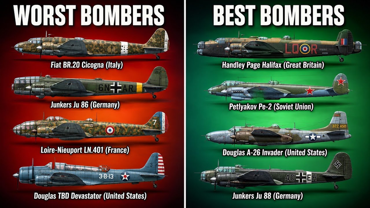 Every WW2 Bomber Ranked &mdash; Worst to Best.