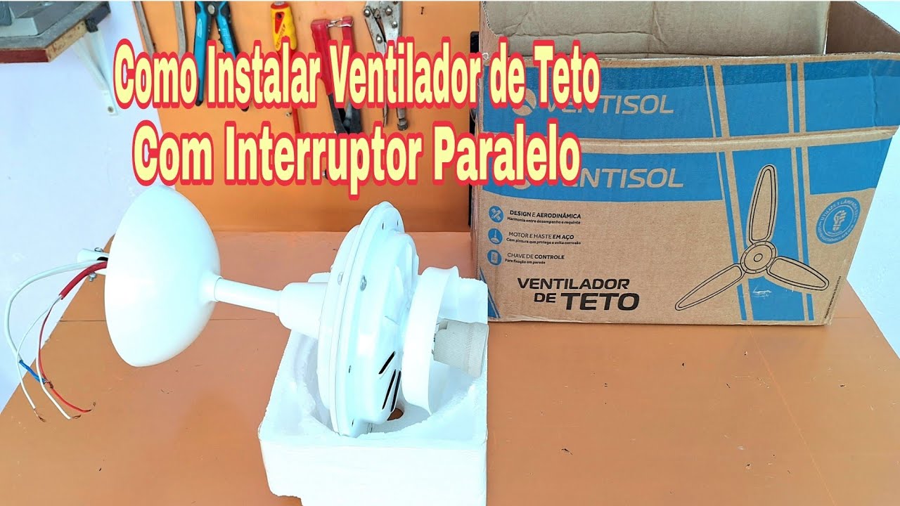 COMO INSTALAR VENTILADOR DE TETO COM INTERRUPTOR PARALELO