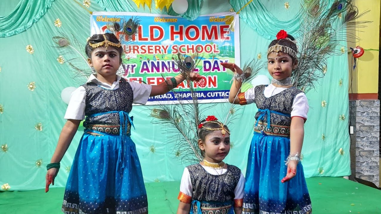 Rangilo Maro & Peacock Dance 🦚 | Child Home School 27th Annual Function | Tiny Stars Performance 💃🌸