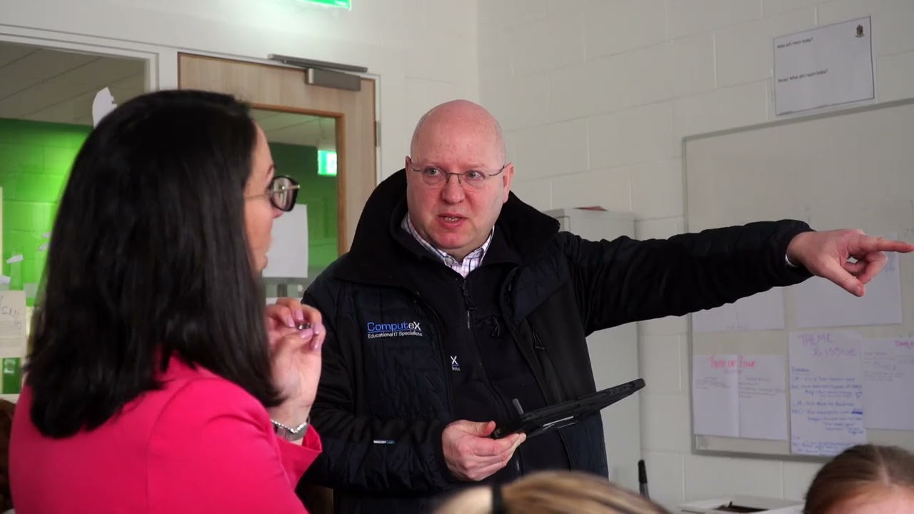 St Mary's Secondary School, Ballina, introduces interactive projection
