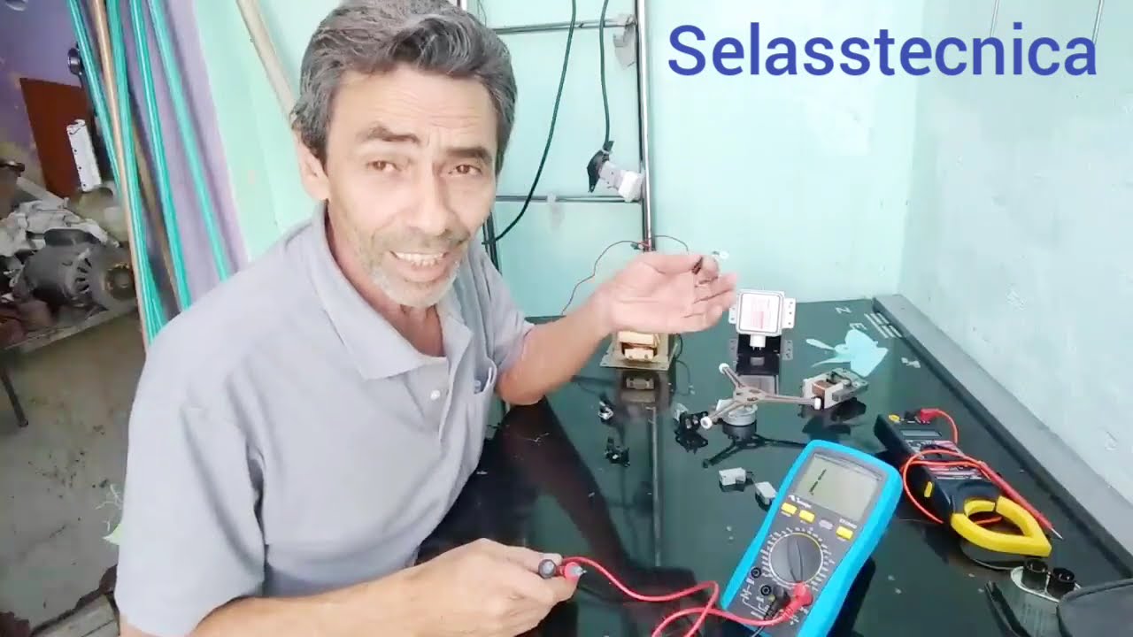 Microondas teste dos componentes 