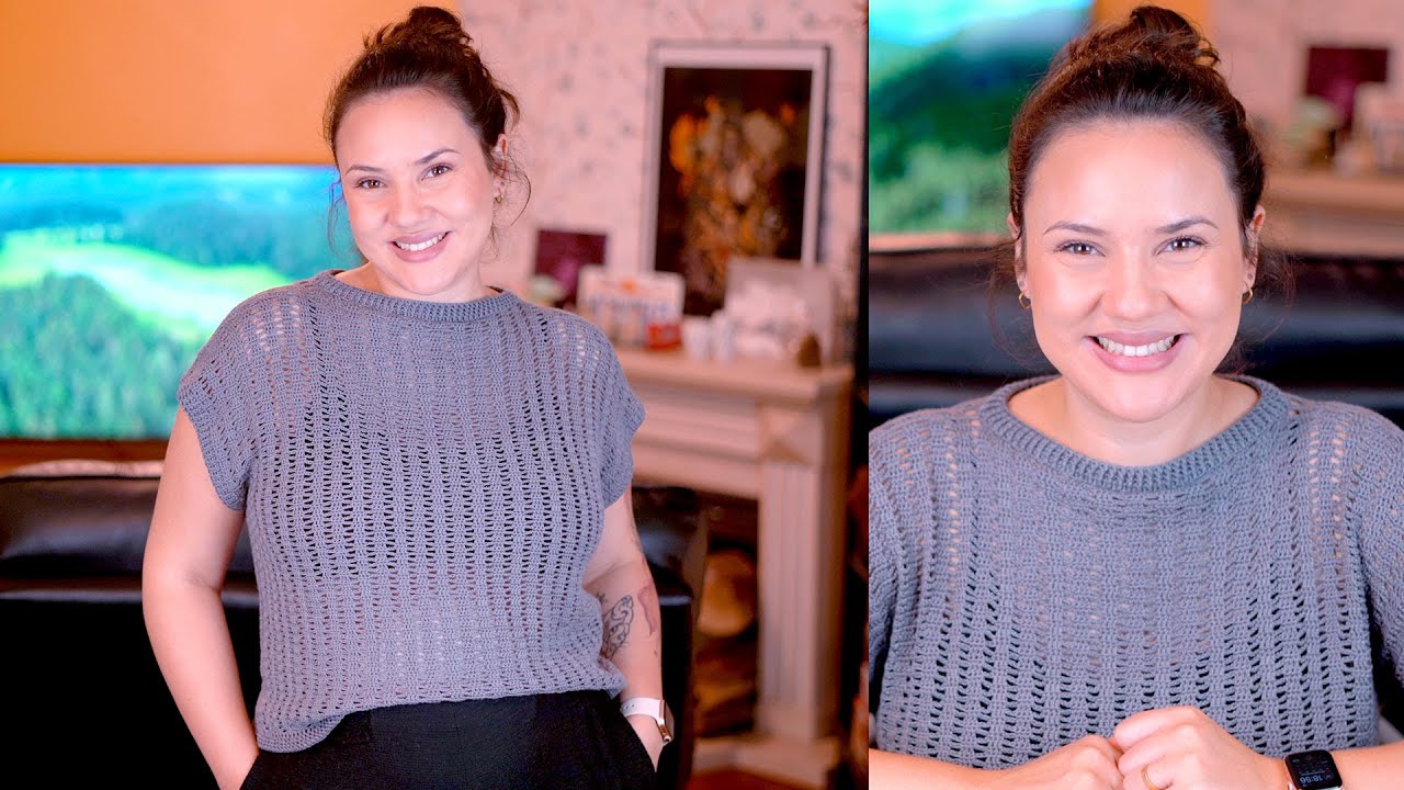COMO FAZER BLUSA DE CROCHÊ FÁCIL | ATELIÊ JÉSSICA BRANDÃO | #171