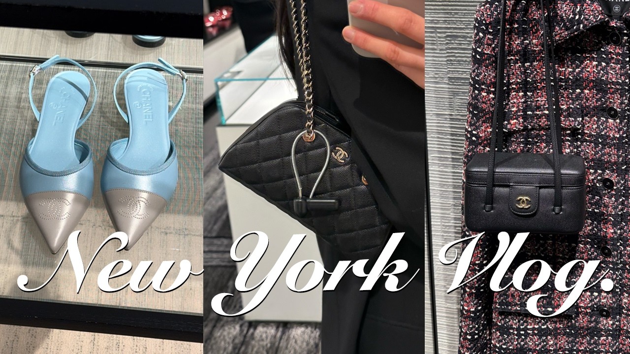 NY Vlog. 샤넬 감다살 vs 감다죽 봄신상 | 50프로 세일하는 토테메, 마르지엘라 |  뉴욕에서 제일 맛있는 뮤지엄🗽