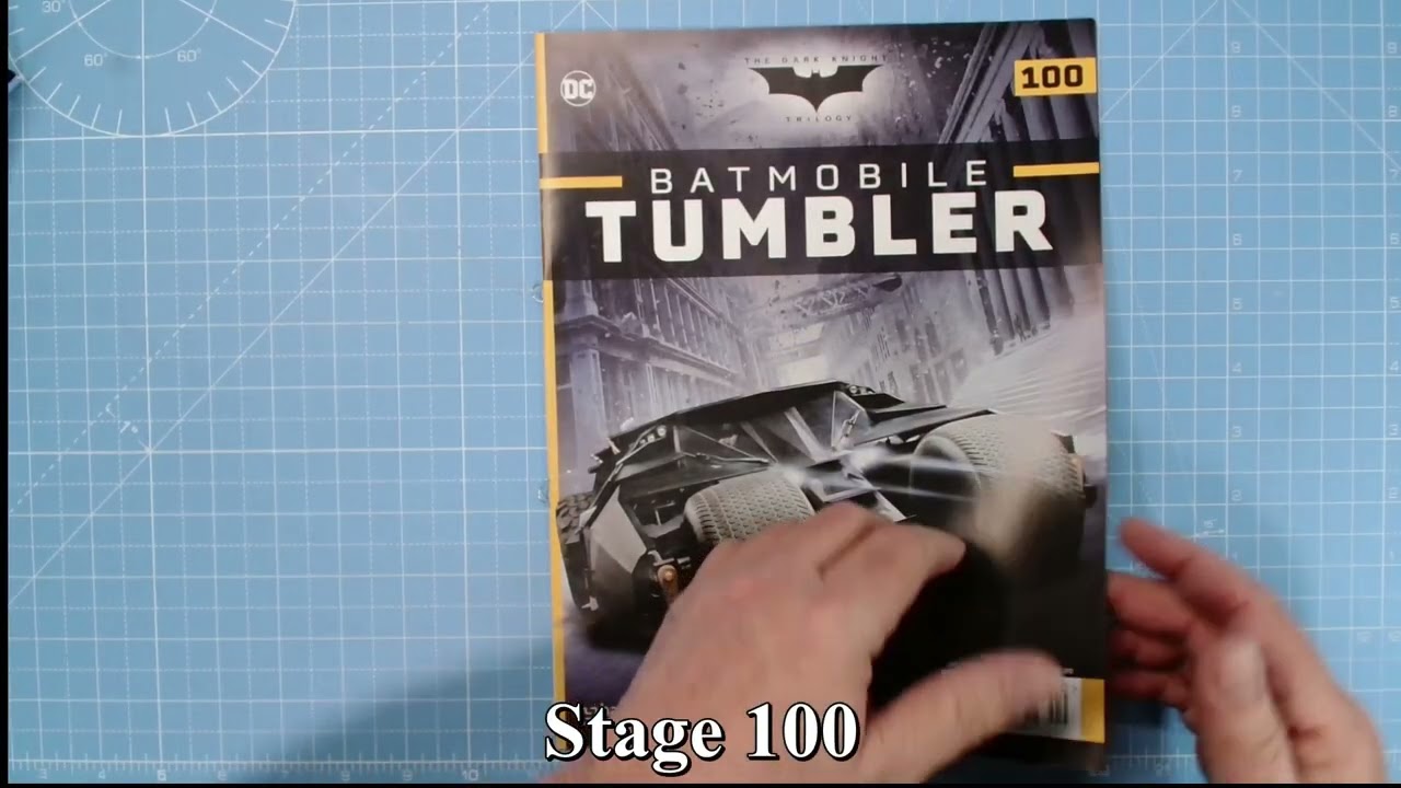 Build the Batmobile Tumbler stage 98 to 100 from Hachette