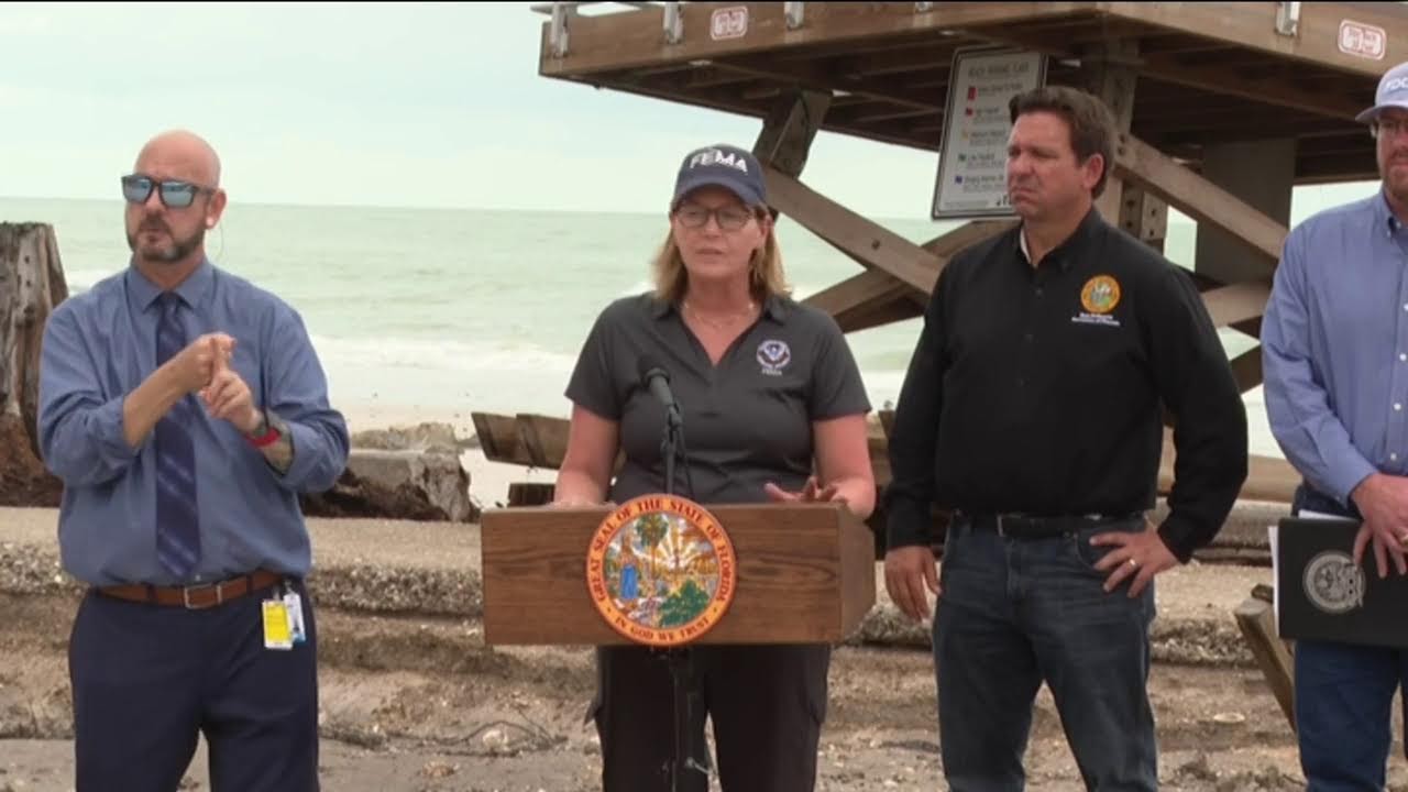 WATCH LIVE: Governor DeSantis giving update in Manatee County after Hurricane Helene
