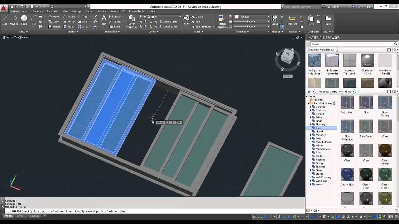 CRIANDO JANELAS E PORTAS EM 3D NO AUTOCAD