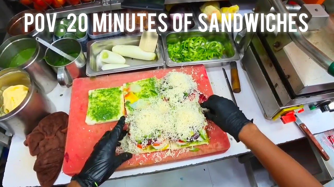 POV Cooking | Mumbai's Toasted Cheese Sandwich | Sandwiches Rush at Mamta Chat Corner