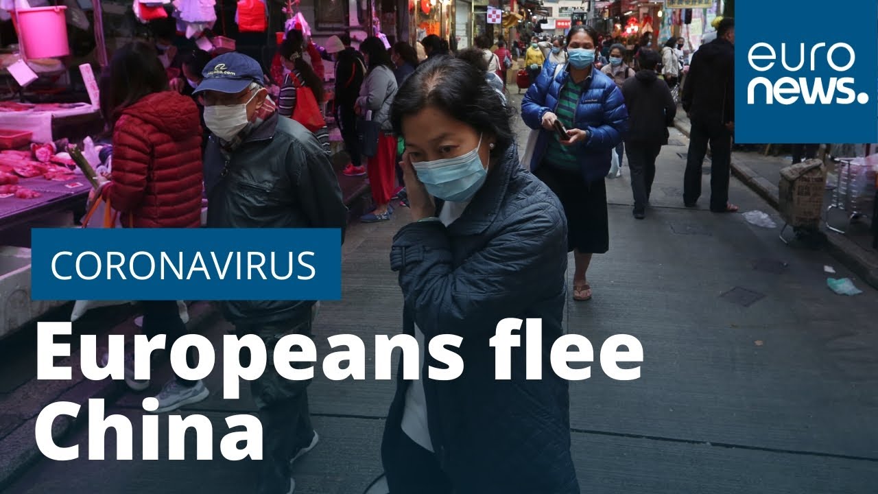 Europeans flee China as coronavirus cases continue to rise