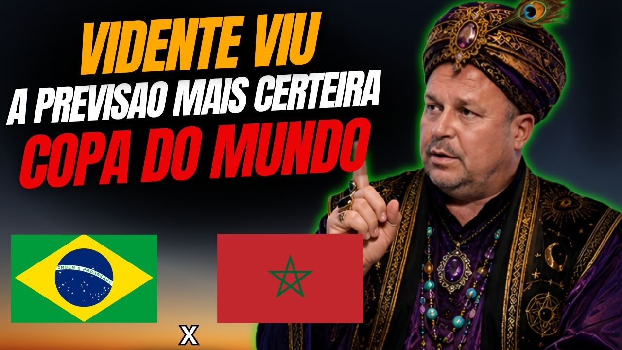 VIDENTE revela o GANHADOR do jogo entre BRASIL E MARROCOS pela COPA DO MUNDO 2026!