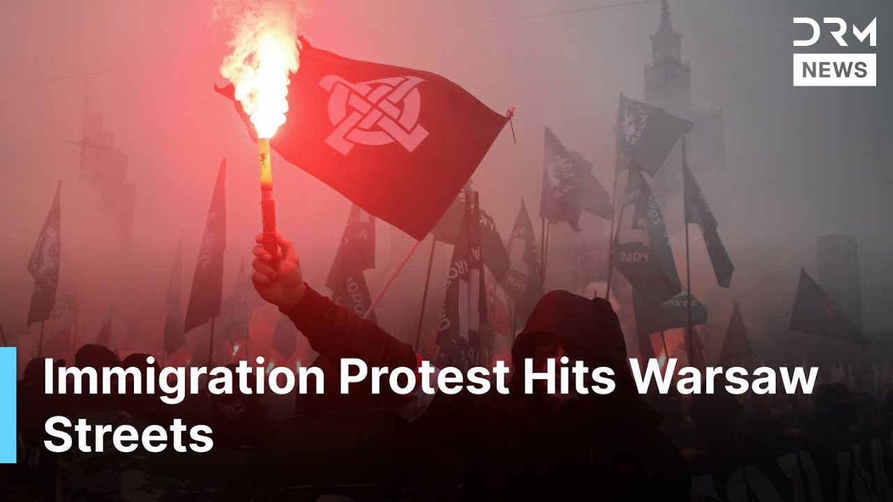 Nacjonalistyczna demonstracja w Polsce: Marsz skrajnej prawicy przyciąga ogromne tłumy | Wiadomoś...