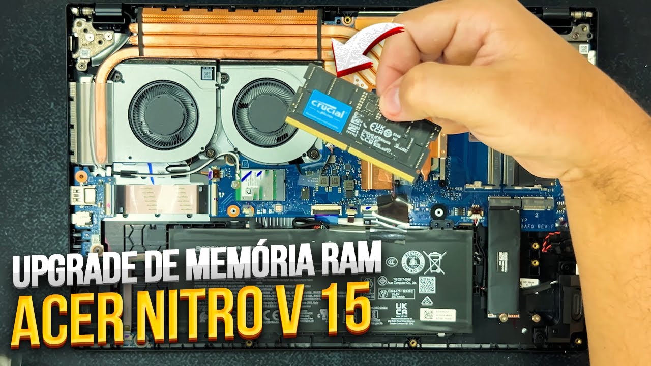 agora sim! ACER NITRO V15, UPGRADE de MEMÓRIA RAM! Melhora mesmo?