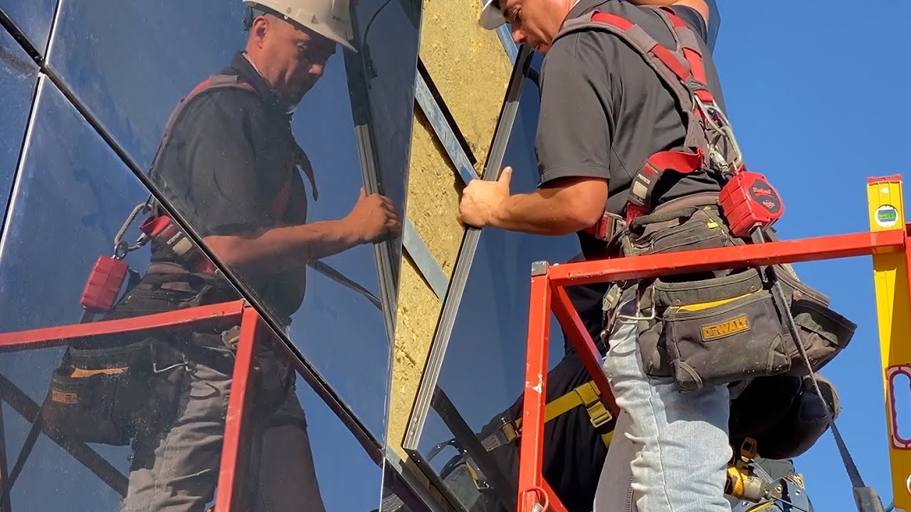 Solstex&reg; by Elemex - Solar Facade System Installation