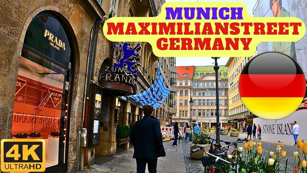 【4K】Maximilianstraße Munich - the luxurious street - walking tour 🇩🇪