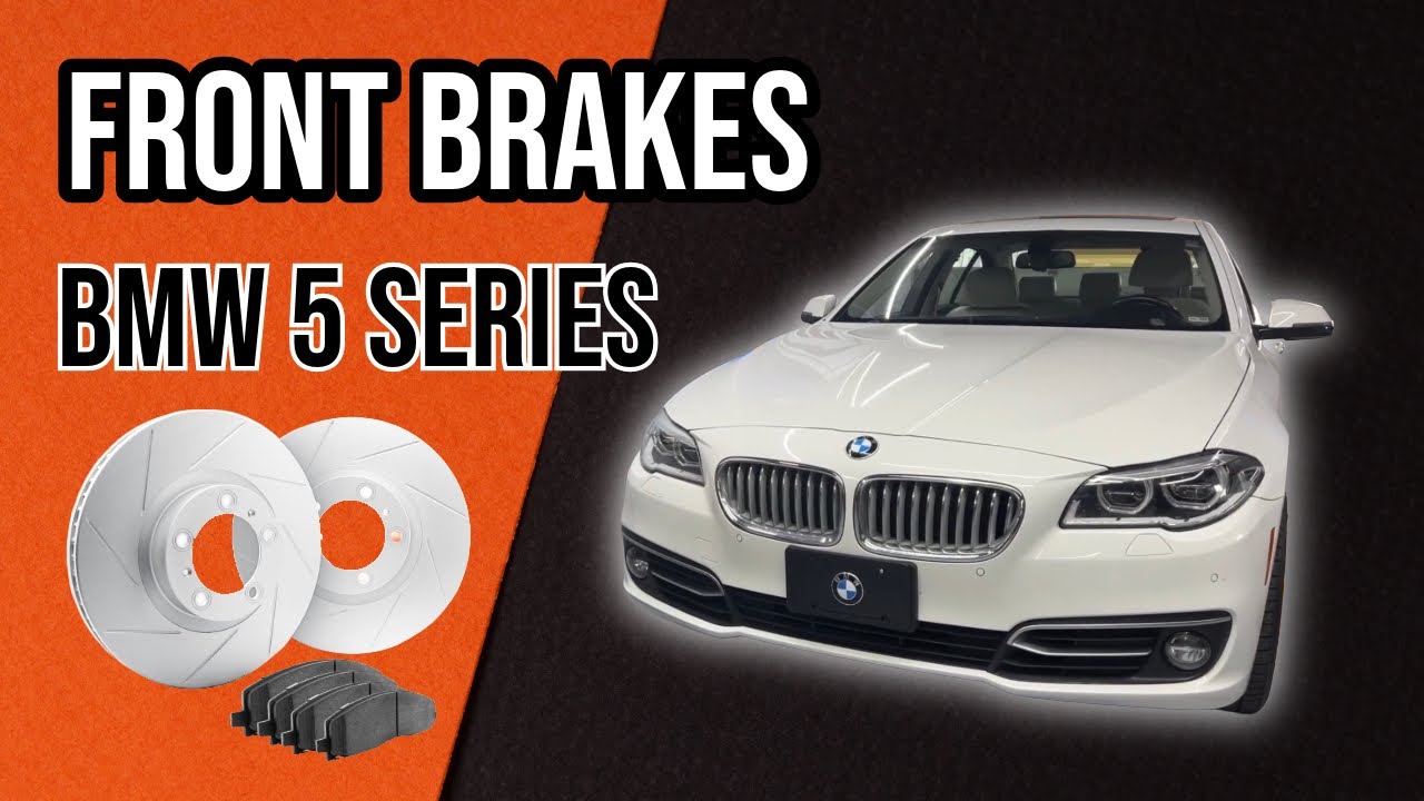 Передние тормоза — замена роторов и колодок BMW 528i 535i 550i xDrive (11-2016)